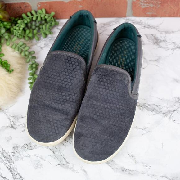 Ted Baker Speerz 2 Slate Blue Suede Slip On Sneakers UK 6 / EU 40 / US 7 Men's - Picture 1 of 4